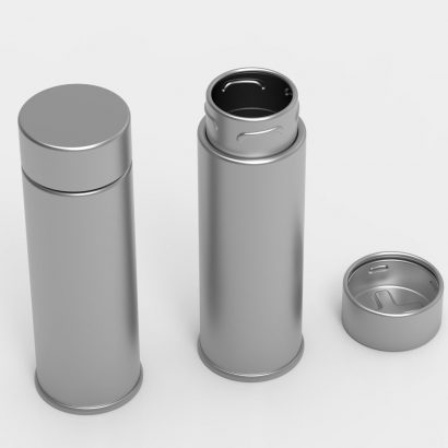 Child-resistant tin packaging for joint